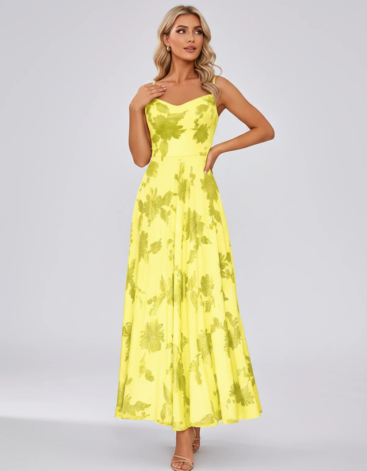 Vespertine Maxi Dress — Yellow | SKU: SD-20859-yellow-2,SD-20859-yellow-4,SD-20859-yellow-6,SD-20859-yellow-8,SD-20859-yellow-10,SD-20859-yellow-12,SD-20859-yellow-14,SD-20859-yellow-16,SD-20859-yellow-16W,SD-20859-yellow-18W,SD-20859-yellow-20W,SD-20859-yellow-22W