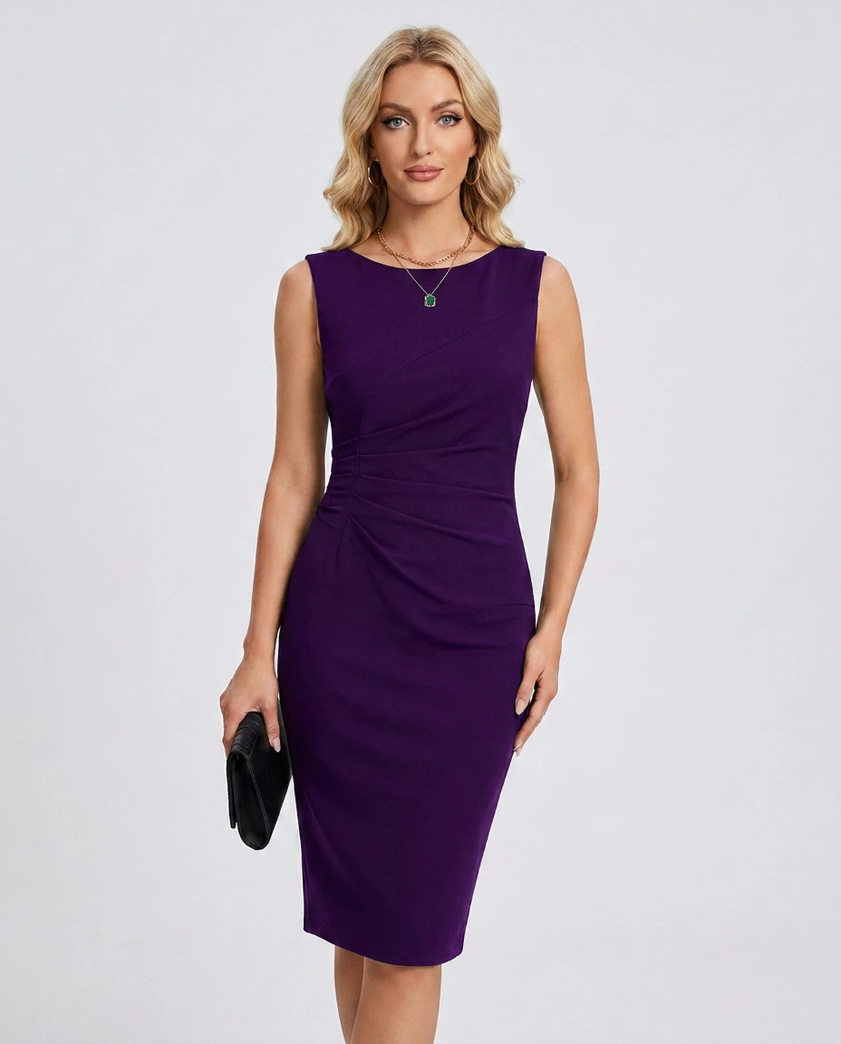 Vittoria Midi Dresses — Purple