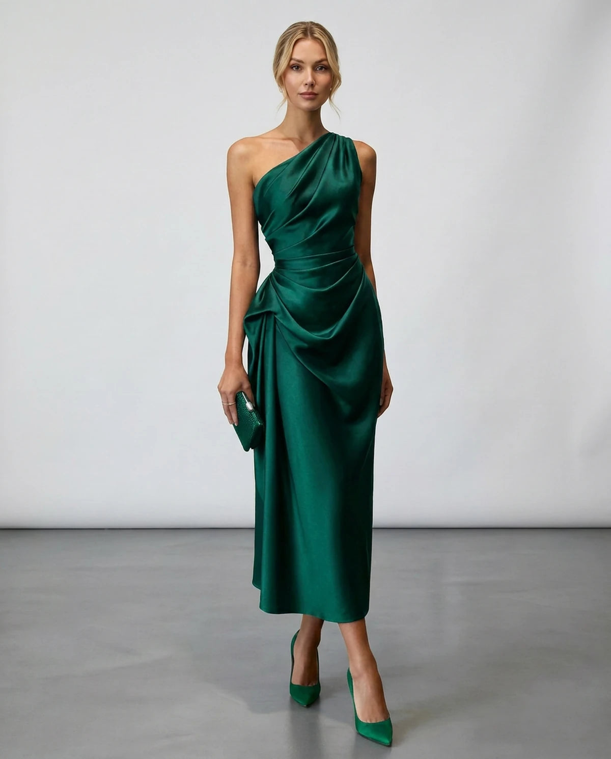 Zelaria Midi Dresses — Green