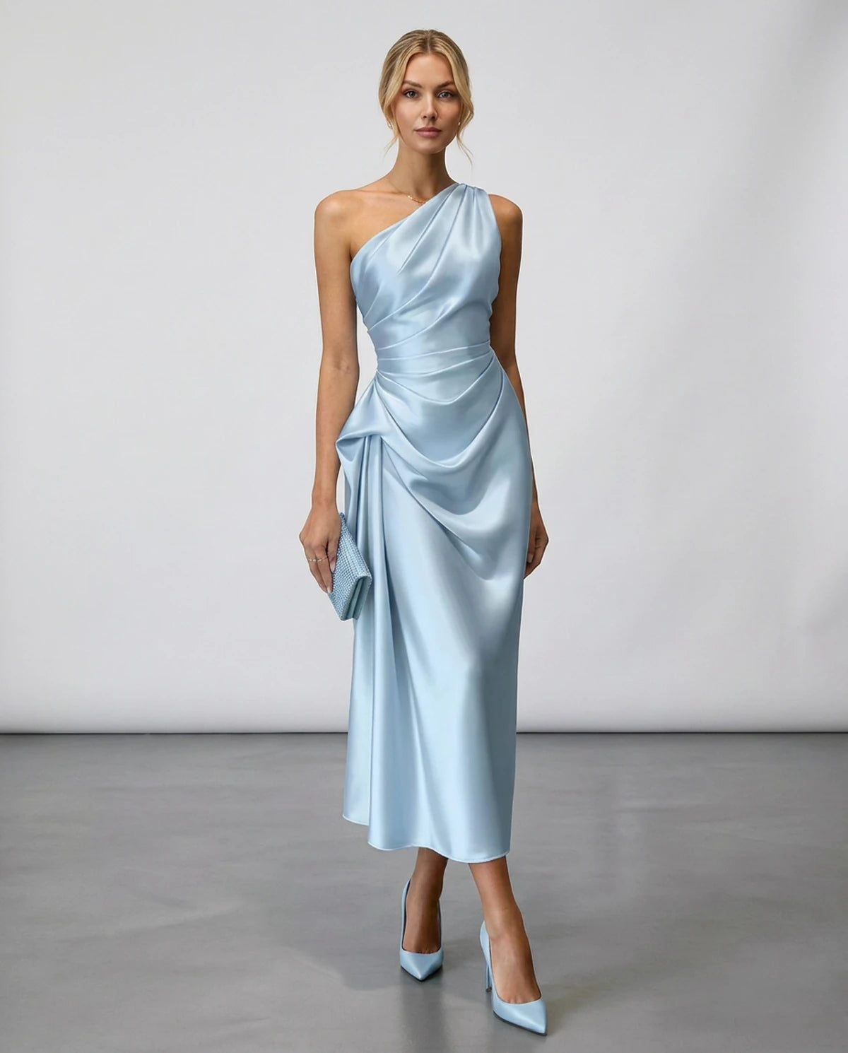 Zelaria Midi Dresses — Sky Blue