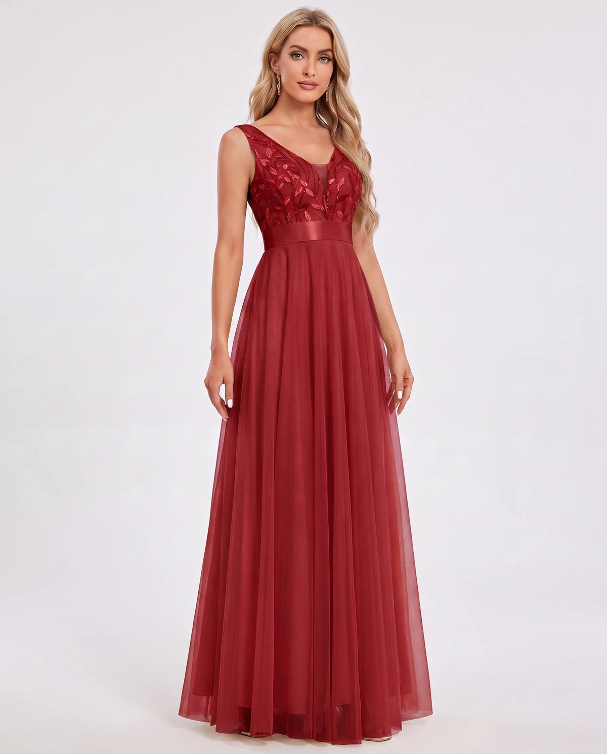 Zinnia Maxi Dress — Red